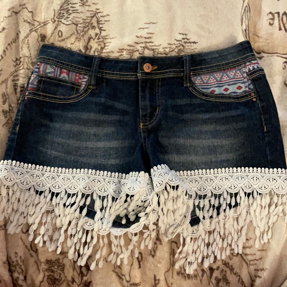 Boho Fringe Shorts